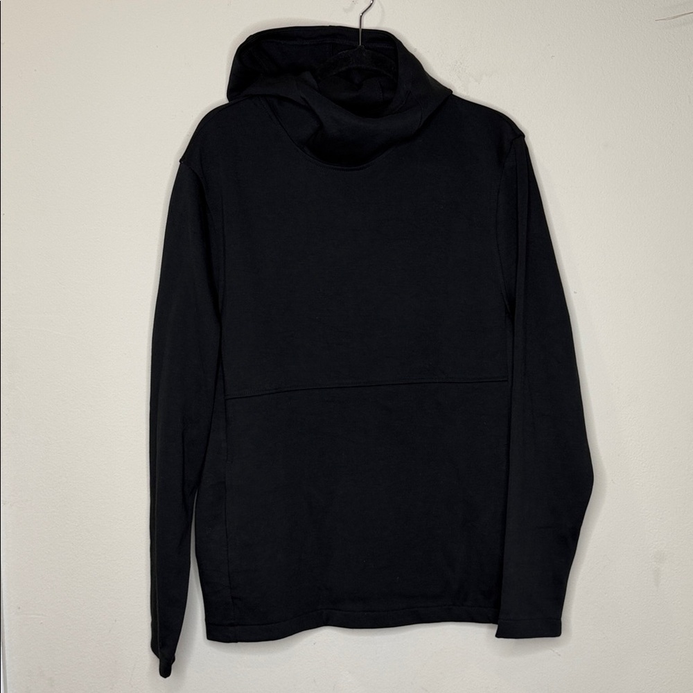 J. Crew Authentic Fleece  Hoody Pull Iver TooBlack Hoodie